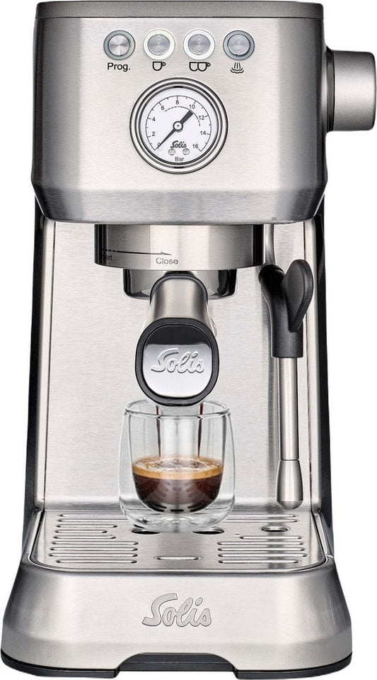 Solis Barista Perfetta Plus 1170 V2 - Machine à espresso à piston 1700W - Espresso et Cappuccino - Argenté
