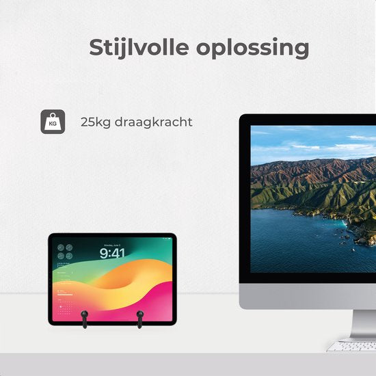 Luft - Porte-affiches - Lot de 2 - Présentoir - Noir - Support - Enseignes décoratives - Livres - Cintre - Enseignes - Support - Meuble de cuisine