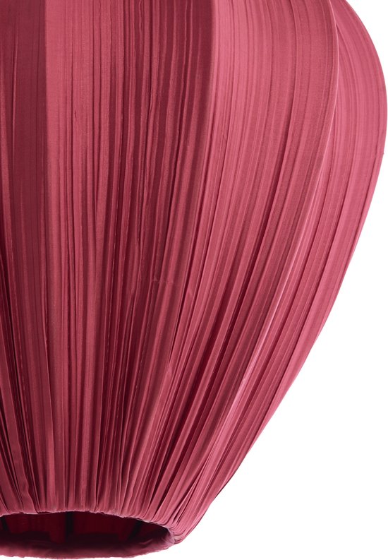 Light & Living - suspension - Verita - rouge - tissu - Ø 47 cm - E27 - 2993617