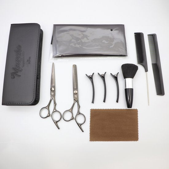 ProTrue 15 Piece Hairdressing Set - Hairdressing Scissors - Thinning Scissors - Coupe Scissors - Hairdressing Scissors Set