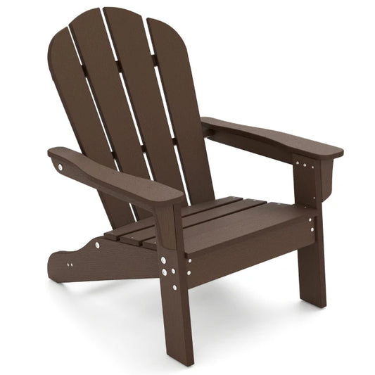 Chaise de jardin pour enfants Coast Brown - HDPE Chaise de relaxation avec dossier ergonomique - 53,5 x 52 x 64 cm