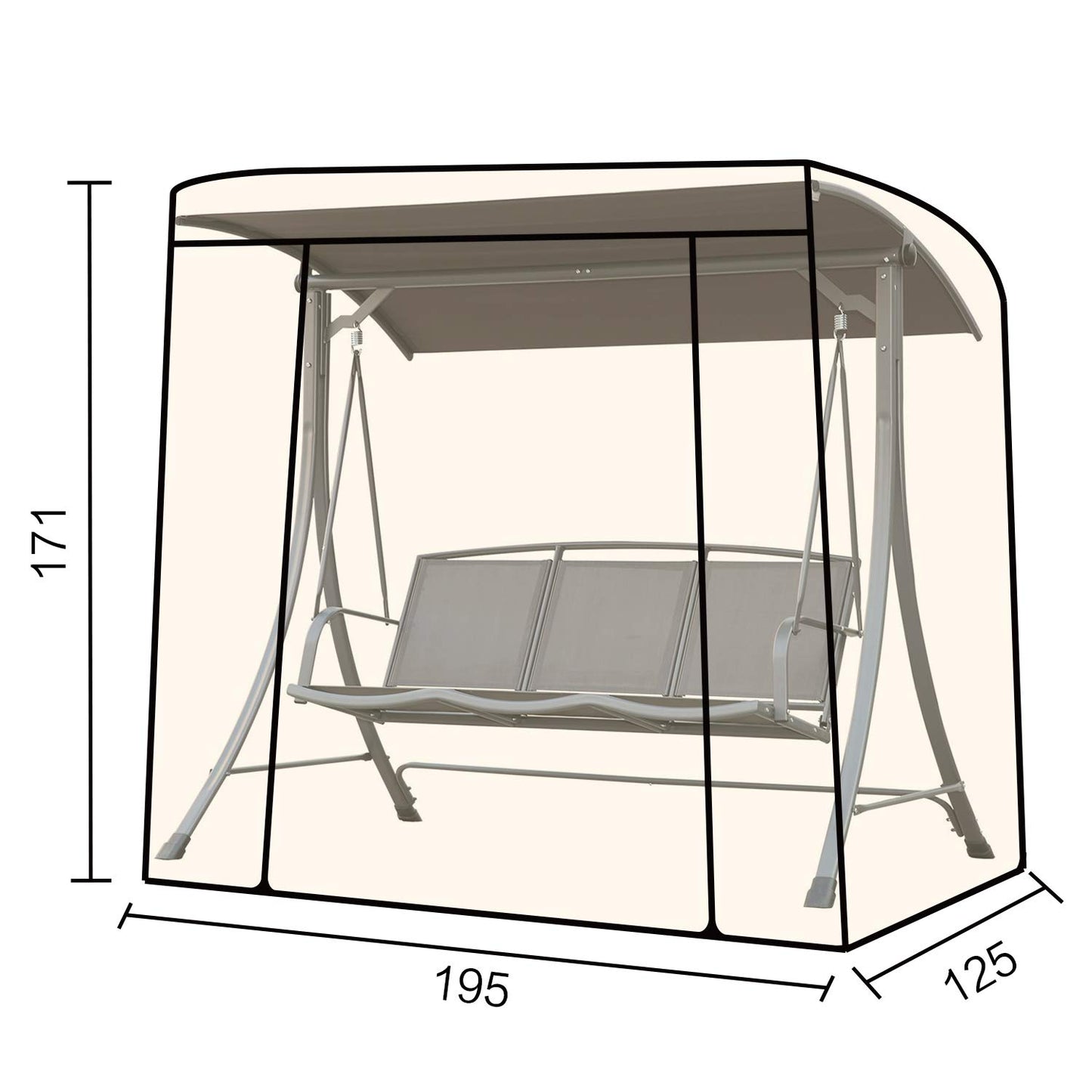Housse de protection Angel Living pour balancelle Hollywood - imperméable et résistante aux UV - bleue