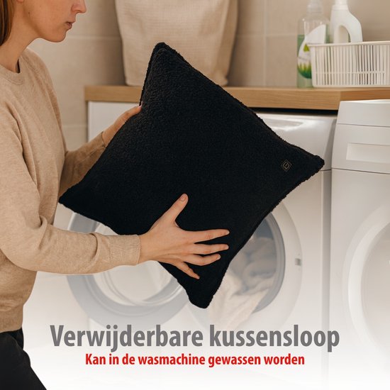 Coussin chauffant électrique Alpina – Coussin chauffant pour la nuque et les épaules – 3 niveaux de chaleur – Arrêt automatique – Housse lavable – 60 x 62 cm – 100 W