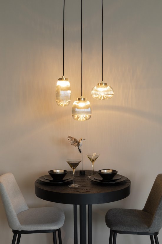 Feliz Lifestyle Lampe pendante Robin - Verre doré - 12x12x143cm