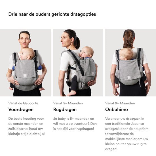 Stokke Limas Carrier Flex, Terracotta - Version 2023 (OCS) - Porte-bébé à boucle - Trois positions de portage - Convient aux bébés de 1 mois / 4 kg à 20 kg