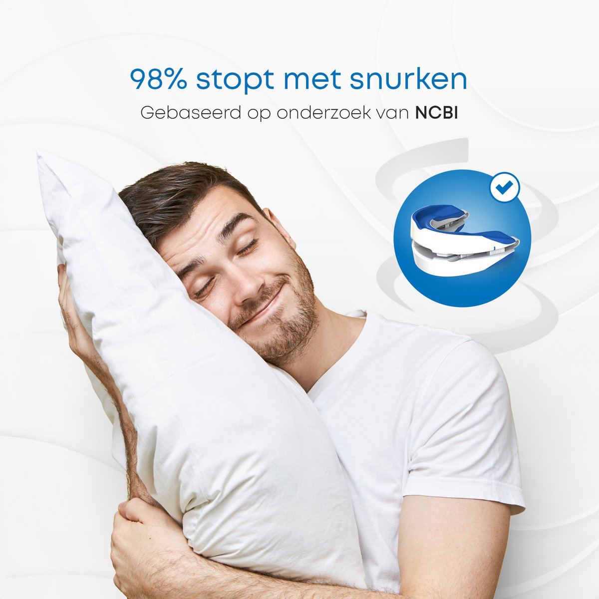 Alyze Anti Snore Brace - Avec plateau de rangement - Sûr et ajustable - Produits pour la nuit - Écartement du nez - Protecteur de dentiers - Ronflement - Mors - Sans BPA