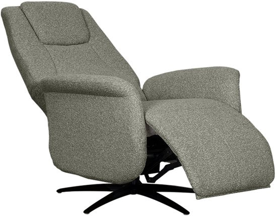 Fauteuil LABEL51 Stockholm - MARRON - Tissu Royal - 1 moteur - - - Pivotant - Avec accoudoirs