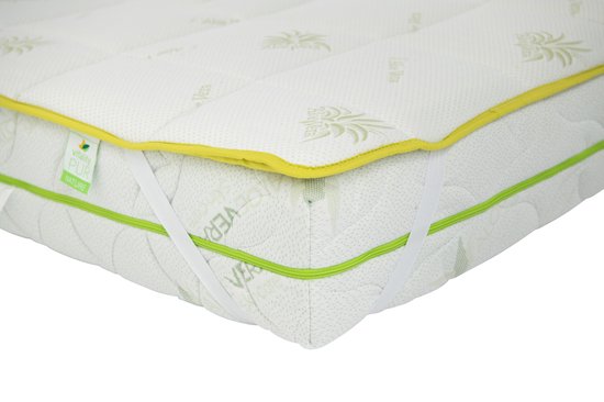 Vitality Pur - Protège-matelas Aloe Vera - Confort supplémentaire et protection du matelas - 160x200 cm