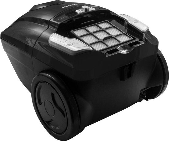 Tomado TVC3003B - Aspirateur à sac puissant - Filtre HEPA 13 - Longueur du cordon 9 mètres - Extra silencieux - Noir