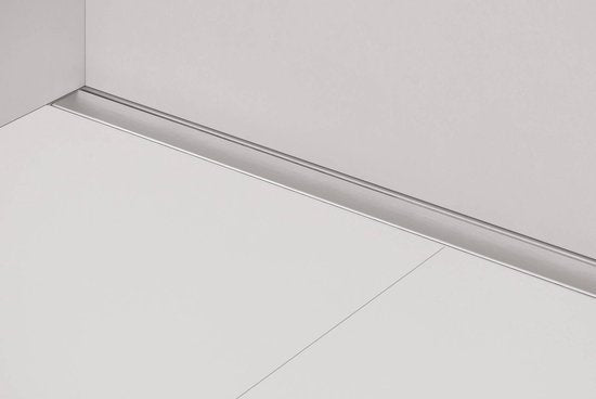 Caniveau de douche - Easydrain – Acier inoxydable brossé – 900 mm – Écoulement horizontal – Siphon intégré