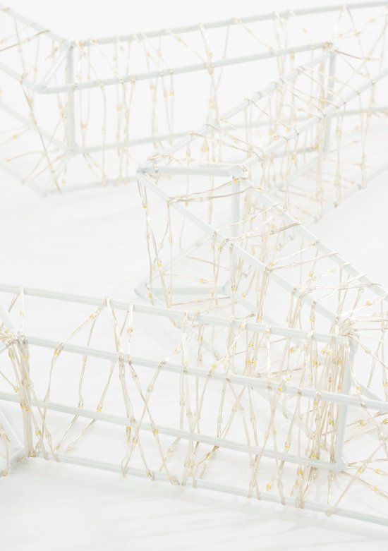 Luca Lighting Pendentif étoile avec éclairage LED blanc chaud - Ø56 cm - Métal - Blanc