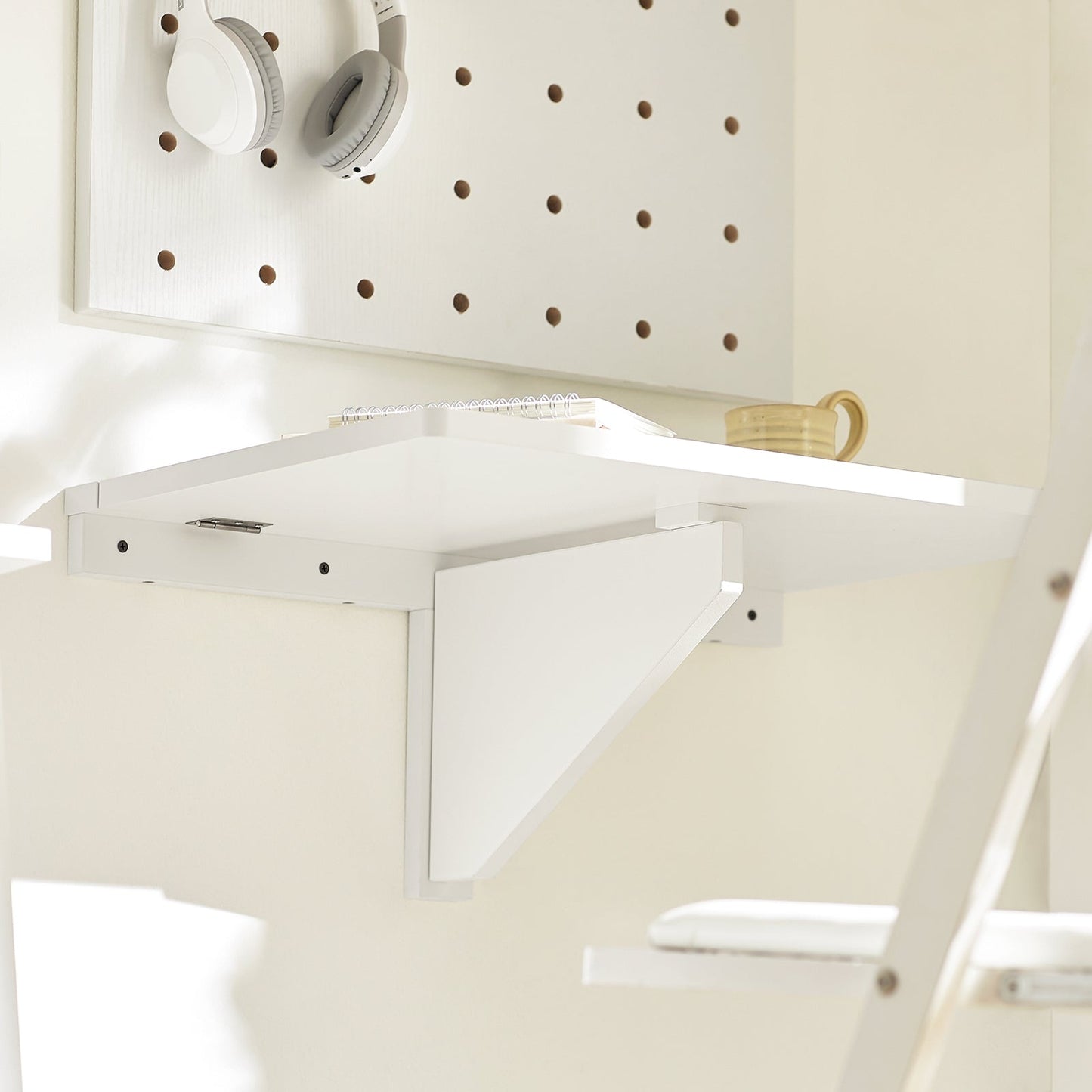 SoBuy FWT03-PF Table de salle à manger pliante - Max. 20 kg - 60 x 40 x 2 cm - Blanc