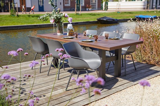 Hartman Sophie elegance garden chair - Dark grey - set of 2 - dark grey rondo base