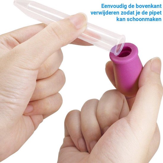 Set de pipettes Saaf - Bouteille de pipette 5 ml - Compteur de gouttes - Pipettes pour liquides - 5 pièces et couleurs