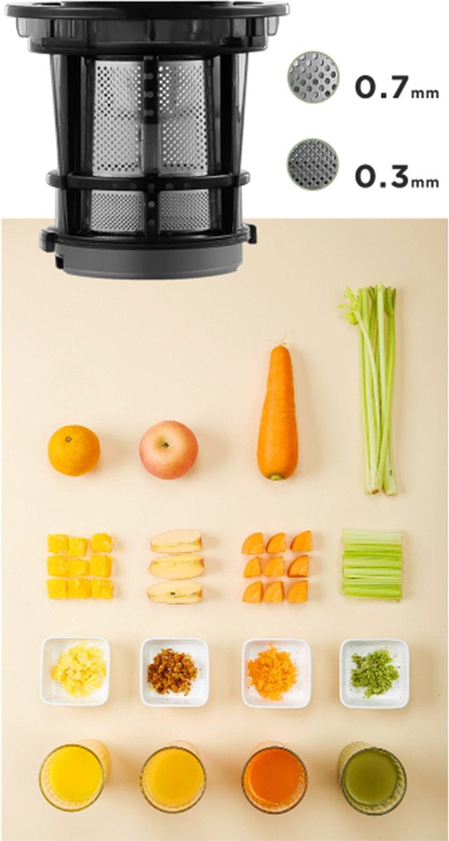 Extracteur de jus compact - Ocina – Fruits et Légumes - Centrifugeuse – Noir
