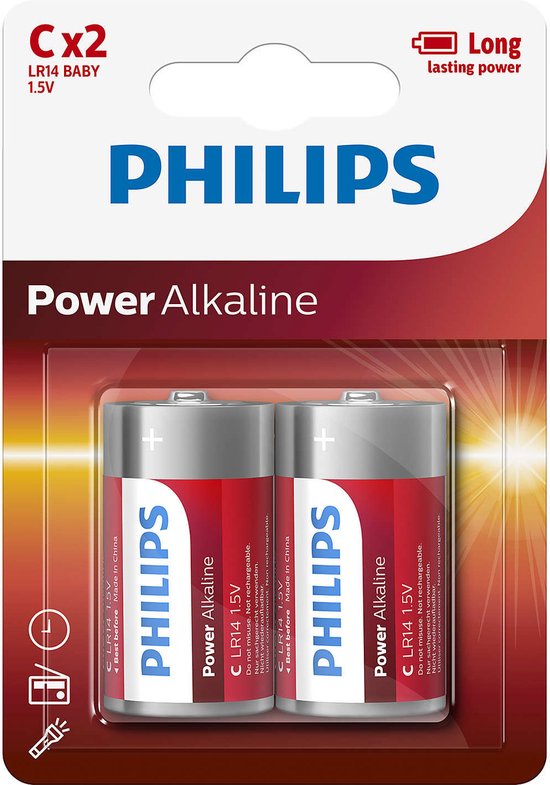 Philips LR14P2B - Pile C - 2 pièces