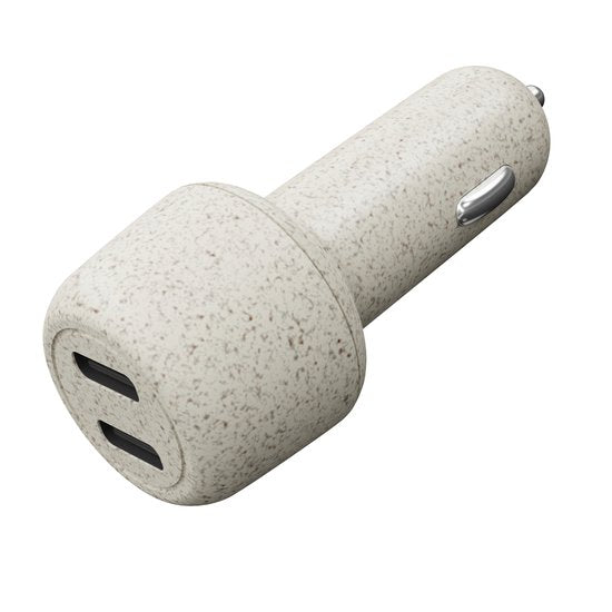 Chargeur de voiture XtremeMac Dual USB-C - 25 W - 20 W - Blanc (ECO)