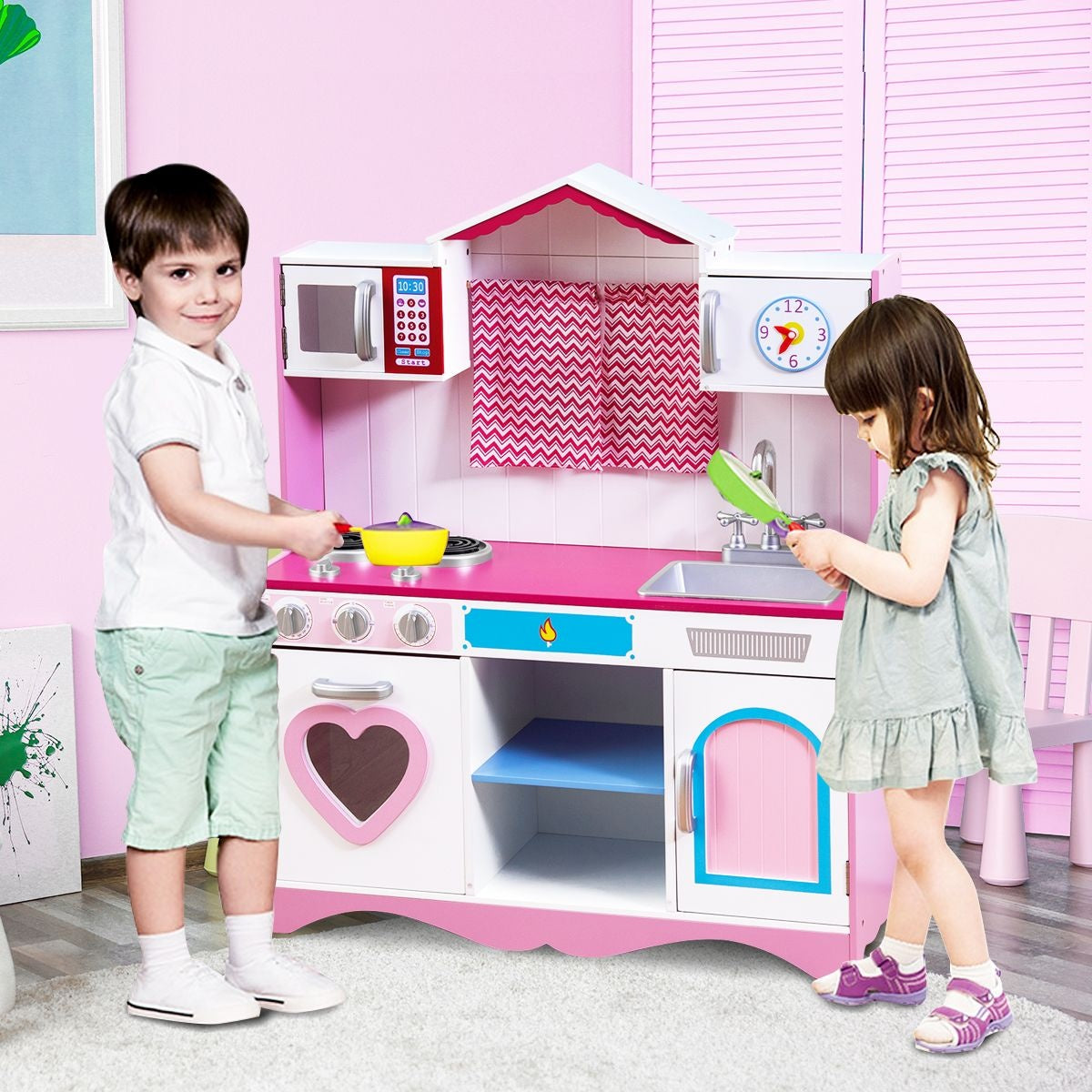 Coast Play Kitchen - MDF - 82 x 30 x 101 cm - Rose