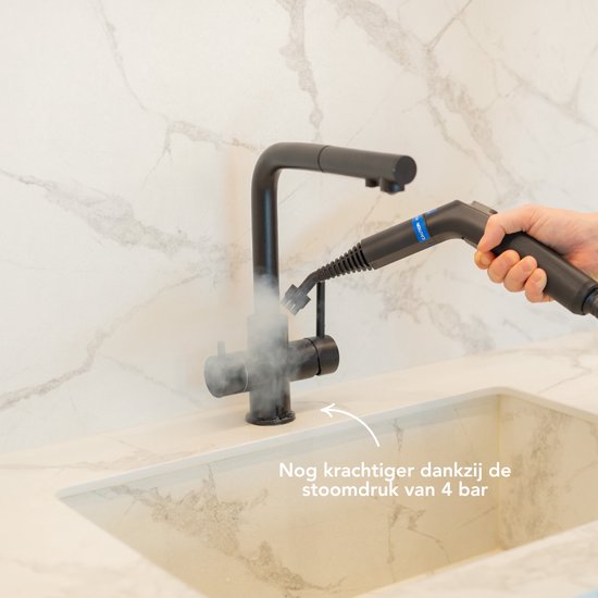 Techweise TS2 Nettoyeur vapeur - 100+ surfaces - 50 minutes de vapeur - 4 bar - Machine à nettoyer - Nettoyeur vapeur sol