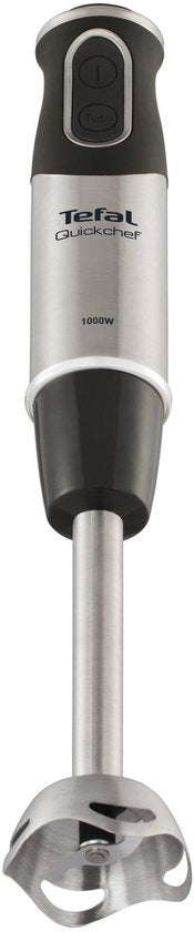 Tefal Quickchef HB6598 - Mixeur plongeant - Avec bol mixeur et hachoir - Performances puissantes - Argent/Noir - 1000 W