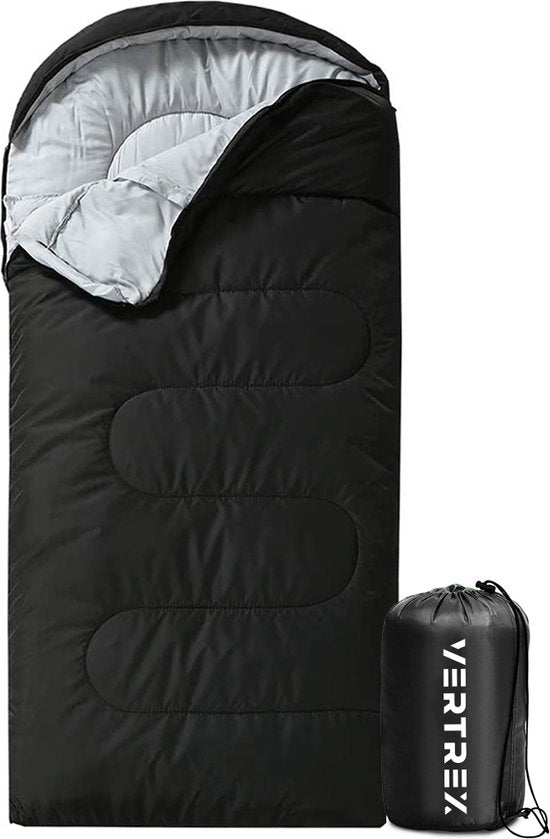 Sac de couchage momie Vertrex Tri-Season Adventure - Sacs de couchage adultes - Camping - Noir