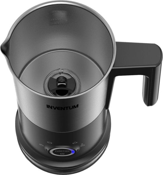 Inventum MK352S - Mousseur à lait électrique - 115/240 ml - Moussage chaud/froid - Chauffage - Sans PFAS - Revêtement anti-adhésif - Noir/RSV