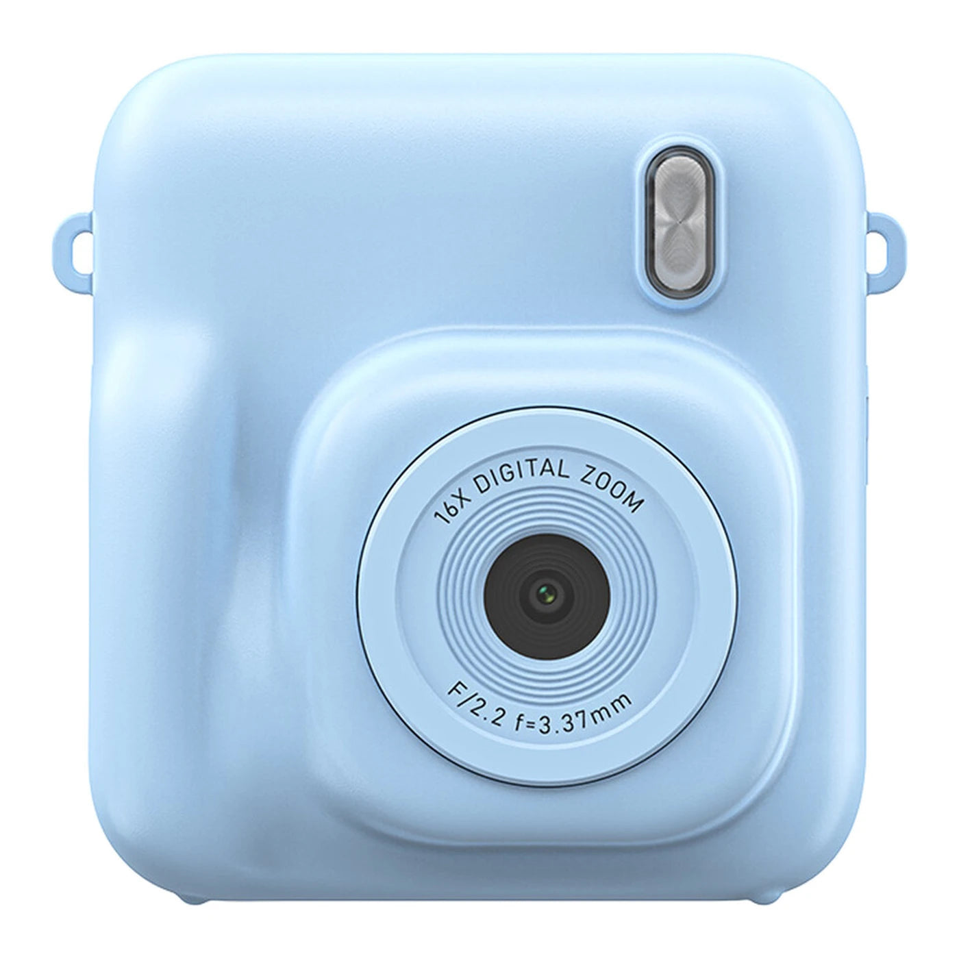 Appareil photo pour enfants Songdian avec impression instantanée DC506 - Bleu - 48 MP - Double objectif - Flash LED - Peut également servir de webcam