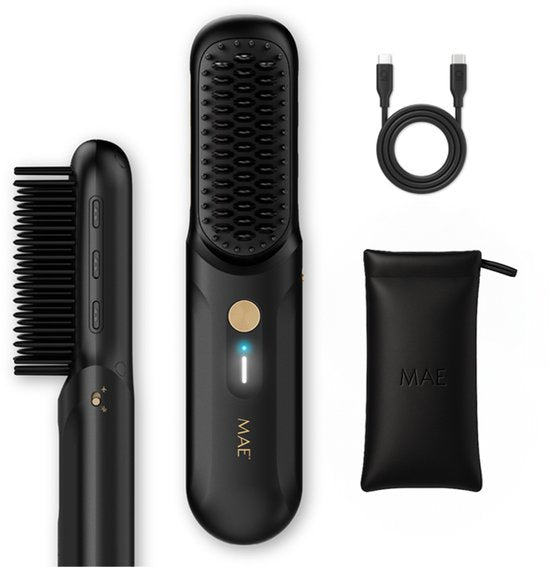 MAE® Touch Up - Brosse lissante sans fil - Brosse chauffante - Lisseur sans fil