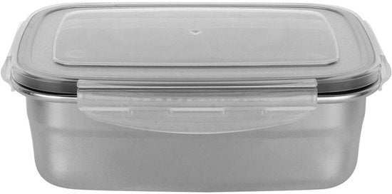 Excellent Houseware - Récipient alimentaire en acier inoxydable - Avec couvercle - 700 ml