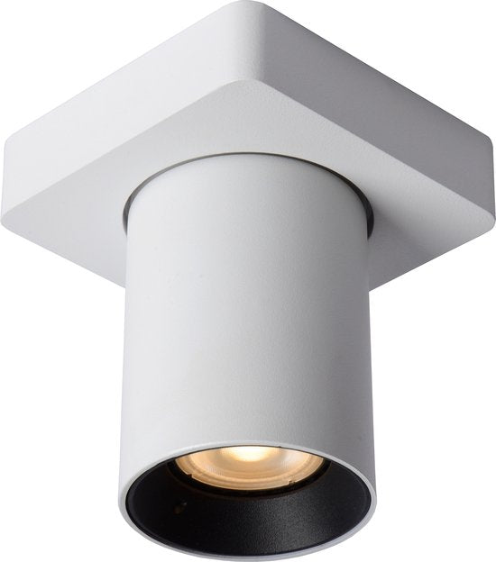 Lucide NIGEL - Spot de plafond (lampe de plafond) - LED à intensité variable et couleur de lumière variable - GU10 - 1x5 W 2200 K/3000 K - Blanc