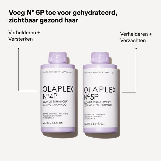 Shampoing tonifiant Olaplex No.4P Blonde Enhancer | 250 ml | Pour cheveux blonds et gris