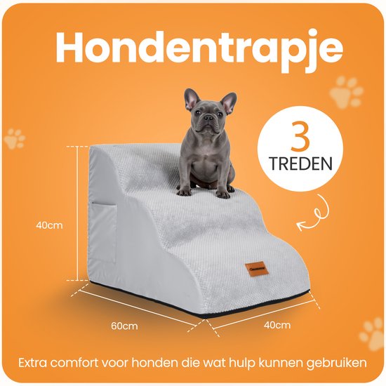 Pawesome - Marchepieds pour chiens - Marchepieds pour chiens - 3 marches - 40 x 60 x 40 - très solide et confortable - matériau 30D