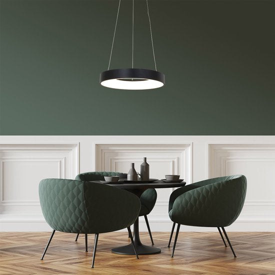 Suspension Steinhauer Ringlede - Ronde - Réglable - 48 cm - Noire