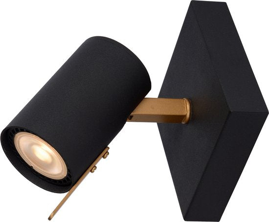 Lucide GRONY - Spot de plafond (lampe de plafond) - LED « Dim to warm » - GU10 - 1x5 W 2200 K/3000 K - Noir