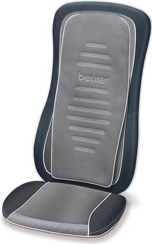 Beurer MG 315 Coussin de massage shiatsu - Fauteuil de massage - Cou et dos - Bodyscan - 3 Programmes - 4 Têtes de massage réglables - Minuterie - Chauffage