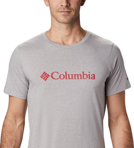 Columbia CSC Basic Logo™ Short Sleeve T-Shirt - Chemise Homme - T-Shirt manches courtes - Gris - Taille L