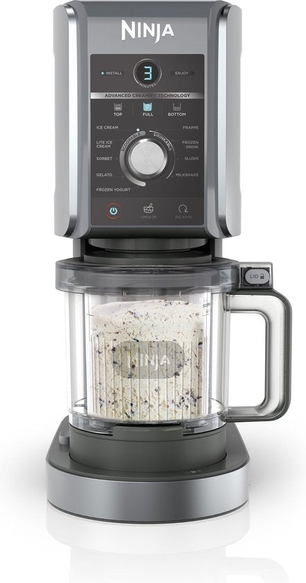 Ninja Creami Deluxe - Machine à glaces 10-en-1 - Pour glaces, milkshakes, slushies, smoothie bowls et bien plus encore - Foodi - NC501EU