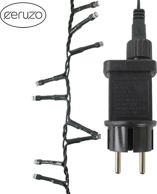 Ceruzo Lumières de Noël colorées - Micro Cluster - 1000 LEDs - 20 mètres - 8 fonctions lumineuses + mémoire - multicolore