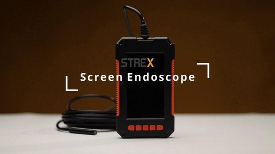 Strex Caméra d'inspection avec écran 5M - 1080P HD - écran LCD 4,3 pouces - étanchéité IP67 - éclairage LED - endoscope - caméra d'inspection - microSD 32gb inclus