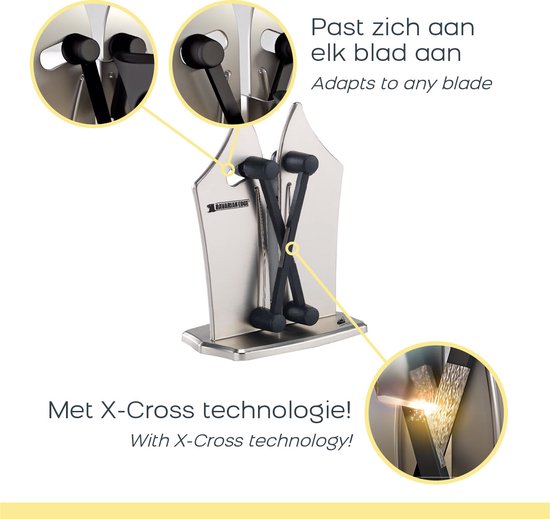 Mediashop Bavarian Edge - Aiguiseur de couteaux - Redonne du tranchant à tous les couteaux et ciseaux