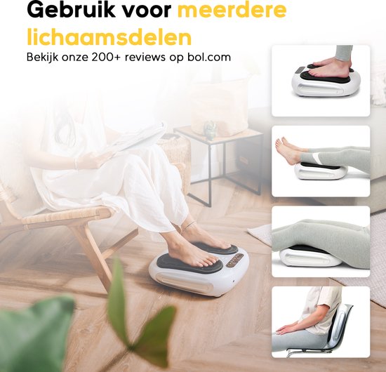 CALMENTA® - Appareil de circulation sanguine - Pour les jambes, les pieds et le dos - Appareil de massage des pieds Circulation sanguine - Leg trainer - Plaque vibrante - Appareil de massage - Neuropathie - Appareil de circulation sanguine