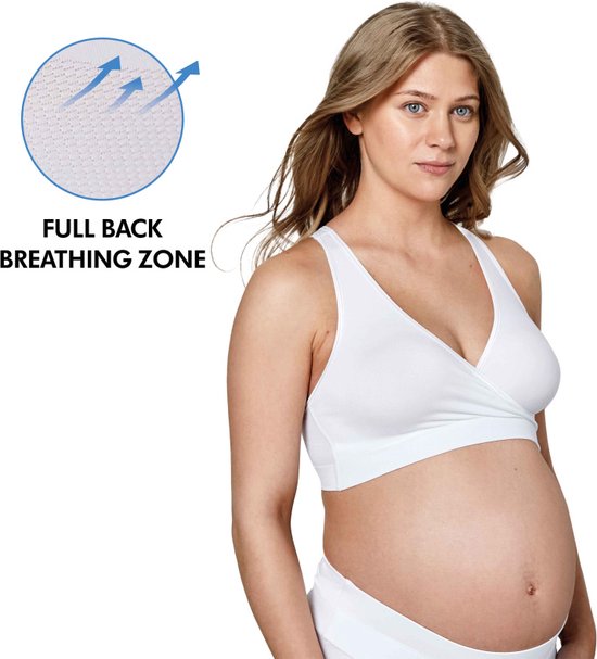Soutien-gorge de grossesse et d'allaitement Medela Keep Cool Sleep, blanc, taille L