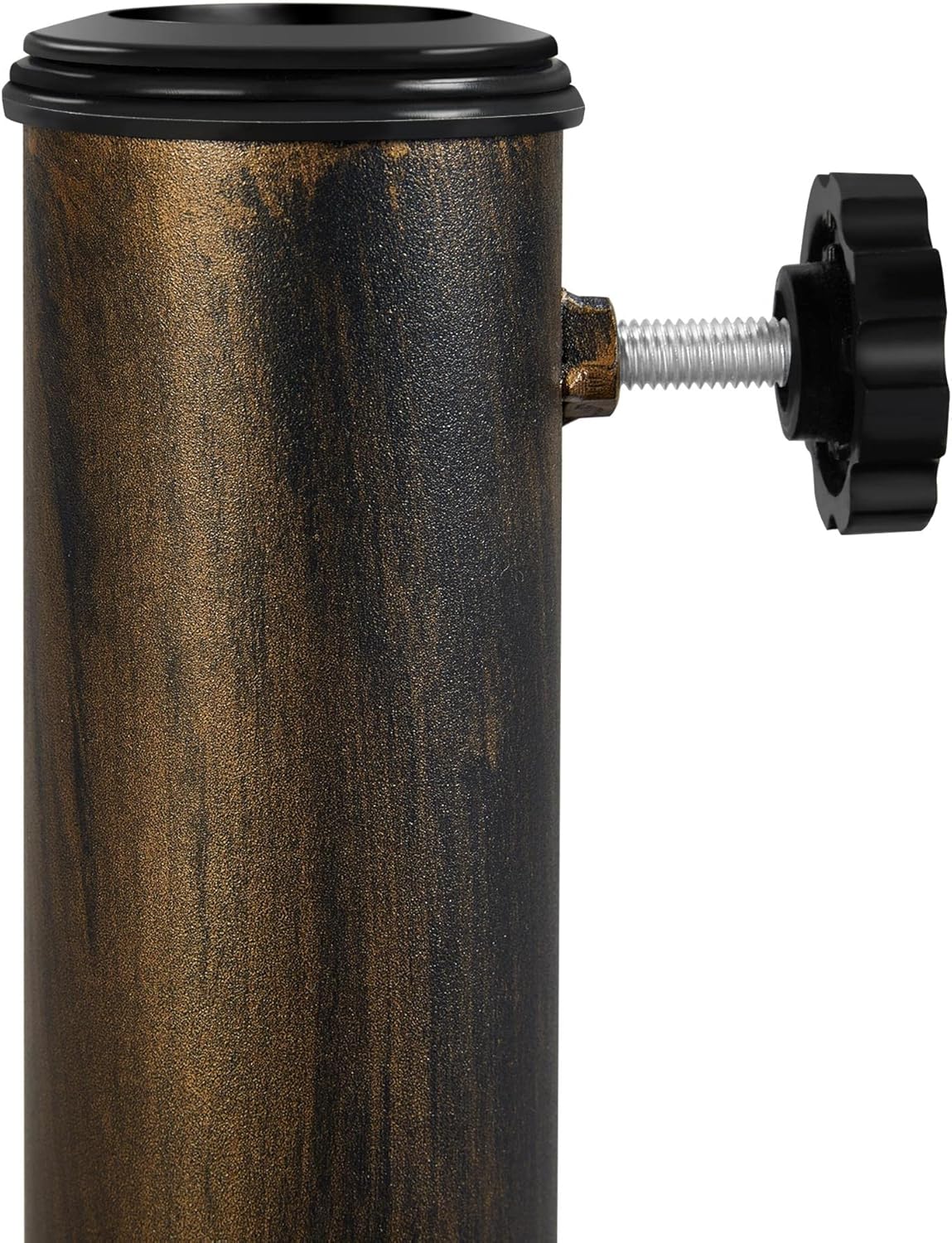 Pied de parasol Yaheetech couleur bronze - Support de parasol stable - Ø 38-48 mm - 44,5 x 44,5 x 32,5 cm - 10 kg