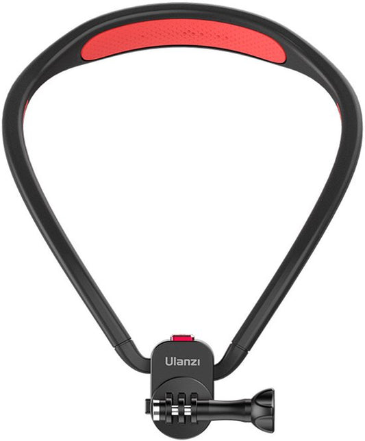 Support de cou Ulanzi Go-Quick II pour caméra d'action - Fixation magnétique rapide - Compatible avec GoPro, DJI et Insta360 - Silicone - Noir
