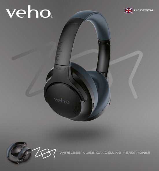 Casque sans fil à réduction de bruit Veho ZB-7