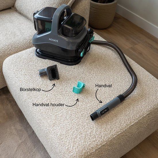 Achaté Nettoyeur de taches PRO - Nettoyeur de tapis à vapeur et eau chaude - Nettoyeur à vapeur - Nettoyeur de canapé - Nettoyeur de siège - Nettoyeur de meuble - Nettoyeur de matelas - Nettoyeur de siège de voiture - Nettoyeur de textile - Machine de net