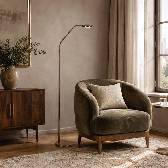 Steinhauer Exclusive - lampadaire - Soleil2 - bronze - plastique et métal - lampe design - LED - 4389BR
