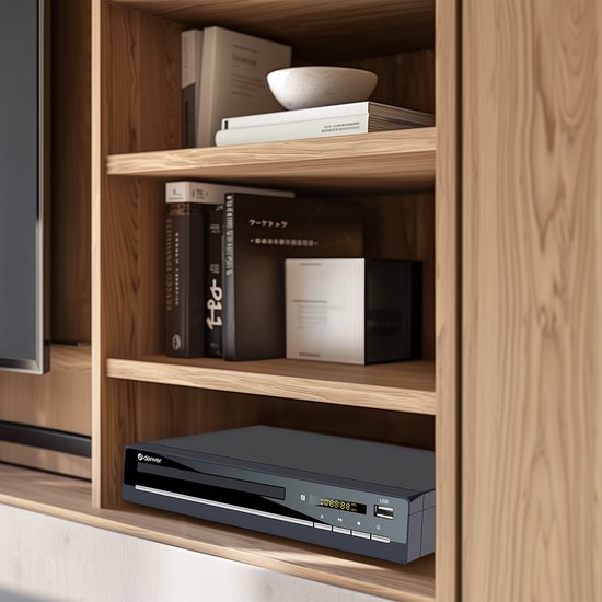 Lecteur DVD/CD FULL HD - Denver - Décodeur Dolby Digital avec HDMI Noir