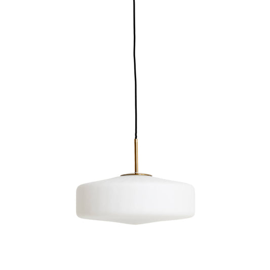 Light & Living Lampe suspendue Pleat - Ø30x17 cm - Blanc mat/Doré