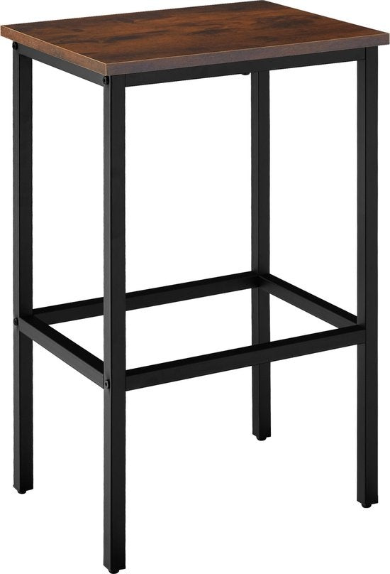 tectake - Set de table de bar Inverness industrial dark brown - 404362